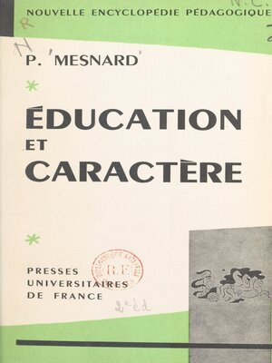 cover image of Éducation et caractère